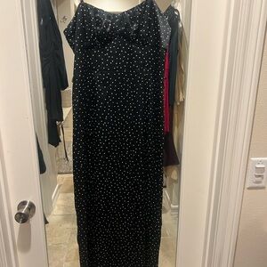Zara Black Dress with White Dots